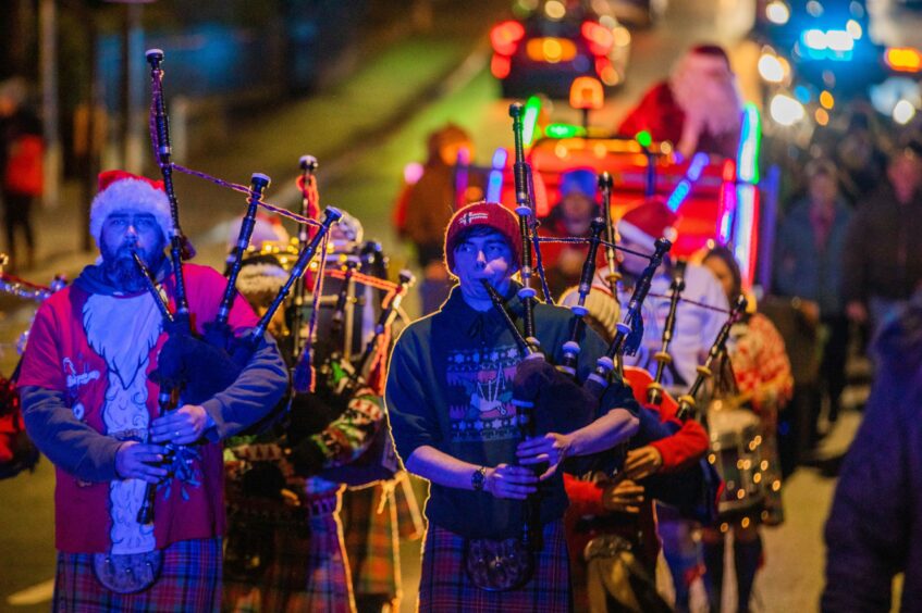 The Blairgowrie, Rattray &amp; District Pipe Band. Image: Steve MacDougall/DC Thomson.