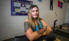 Curves manager Neve isn't worried about her professional future - she loves her tattoos. Image: Steve MacDougall/DC Thomson.