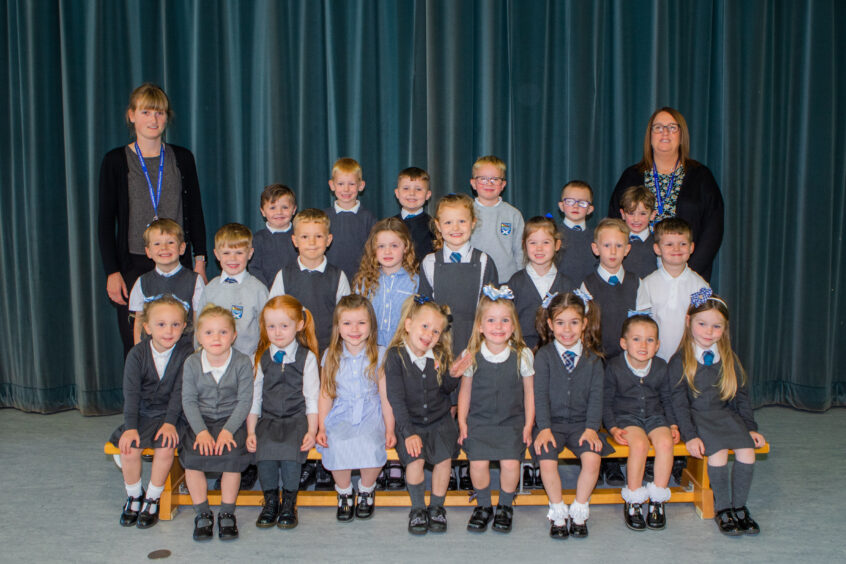 St Andrew's RC Primary School, 1C with Mrs Beth Kirkcaldy and Miss Amanda Summers.