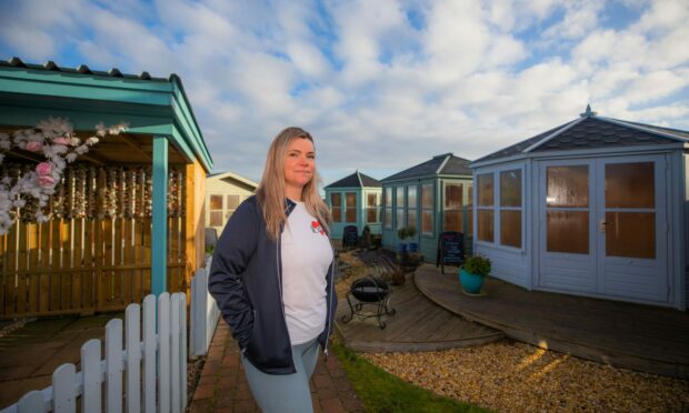 Cara Mackay of Gillies and Mackay is worried at the effect work on the level crossing nearby will have on her business. Image: Steve MacDougall/DC Thomson.
