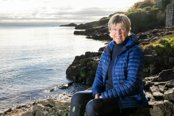 Retired headteacher from Fife, Elaine Wyllie MBE, founder of The Daily Mile. Image: Steve Brown / DC Thomson