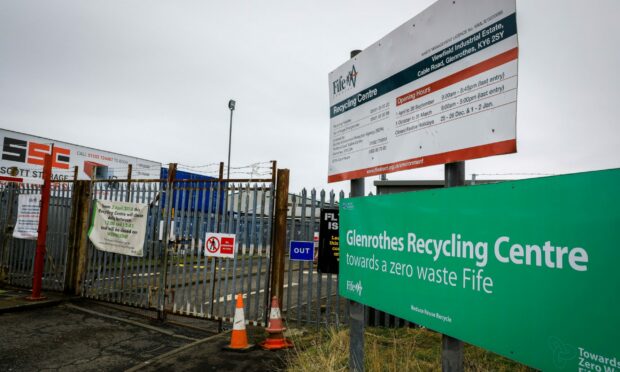 Fife recycling centre in Glenrothes