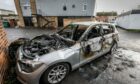 Police appeal after car set on fire in Fintry, Image: Steve Brown/DC Thomson.