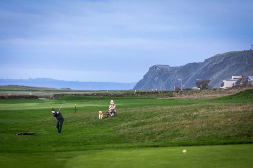 Sam loved Fife golf courses