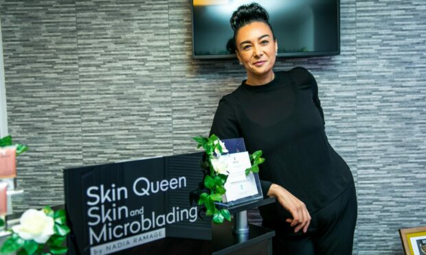Nadia Ramage of Skin Queen in her Dundee salon. Image: Steve Brown/DC Thomson.