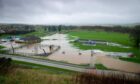 Flooding in Leslie. Image: Steve Brown/DC Thomson.