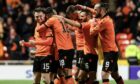 Dundee United players are in control of their own destiny. Image: SNS