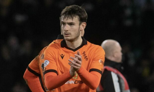 Dylan Levitt, pictured for Dundee United at Tannadice