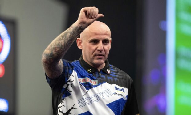 Alan Soutar faced Mal Cuming at Ally Pally. Image: Taylor Lanning / PDC