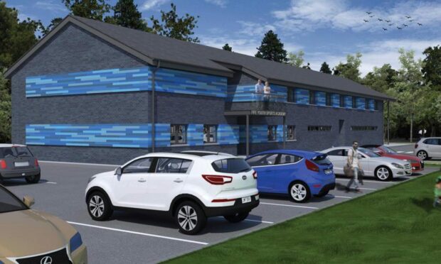 An artist impression of the new sports facility. Image: Fife Youth Sports Academy.