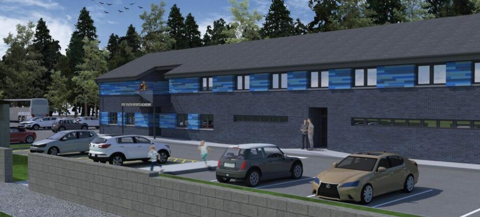 Artist impression of how Fife Youth Sports Academy will look.