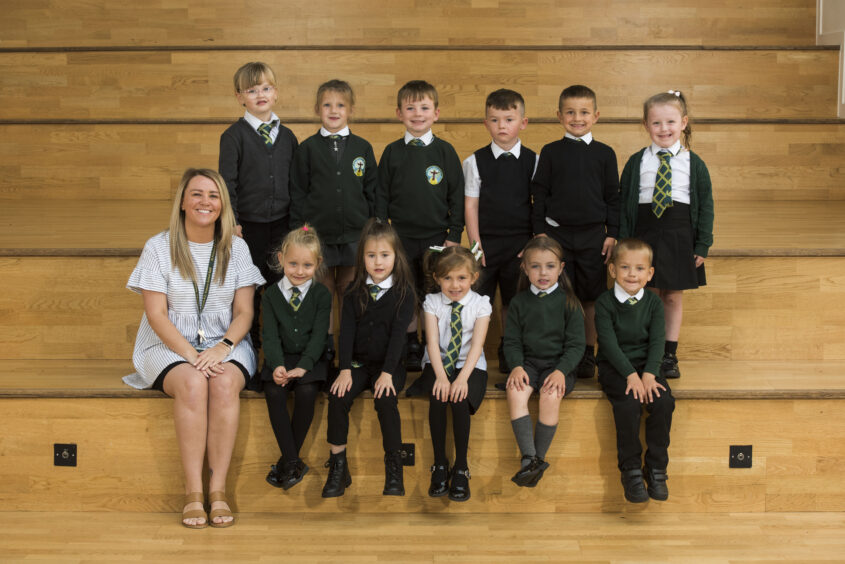 St Francis RC Primary School, P1/2 with Miss Williamson.
