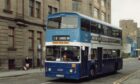 The Daimler Fleetline 170 about to run on the 1X express service to St Mary's in 1983. Image: Derek Simpson.