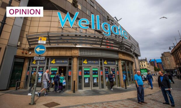 Wellgate shopping centre exterior, Dundee.