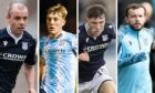 Dundee players (from left) Paul McGowan, Max Anderson, Josh Mulligan and Paul McMullan are out of contract at the end of this season.