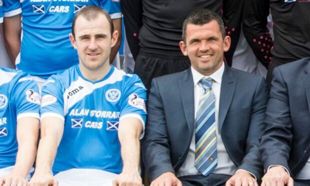 Dave Mackay and Callum Davidson. Image: SNS