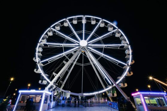 The Dundee ferris wheel will be at Slessor Gardens for Winterfest.