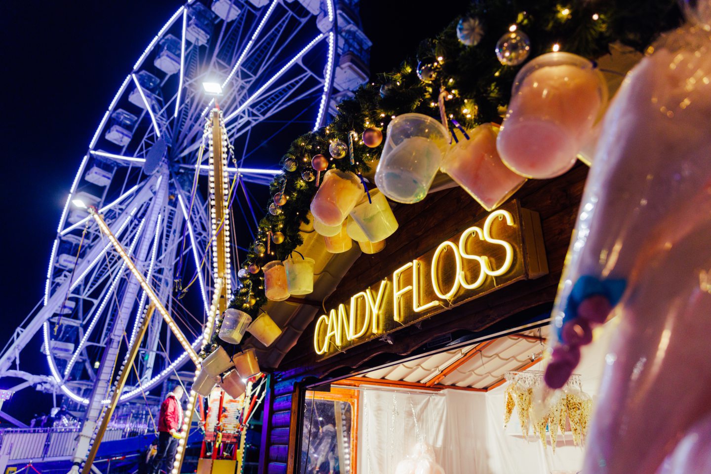 The Candy Floss bar at Dundee's Winterfest in 2022.