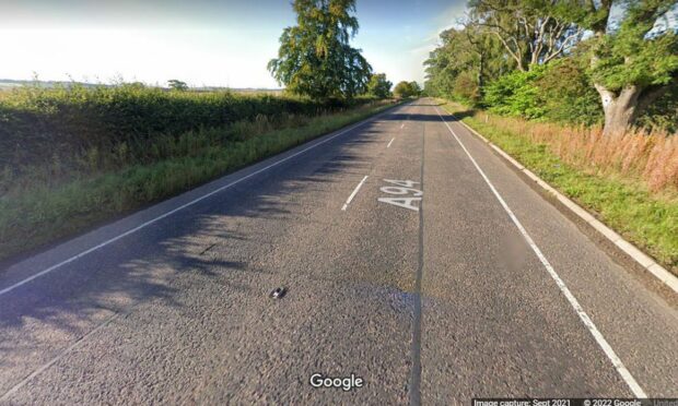The A94 close to where the crash happened. Image/Google Maps.