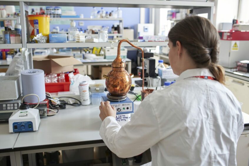 A photo of a student at Abertay University