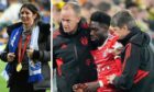 Eve Muirhead shows McDiarmid Park her Olympic gold medal and Canada's Alphonso Davies is a pre-World Cup injury doubt. Images: SNS and Shutterstock.