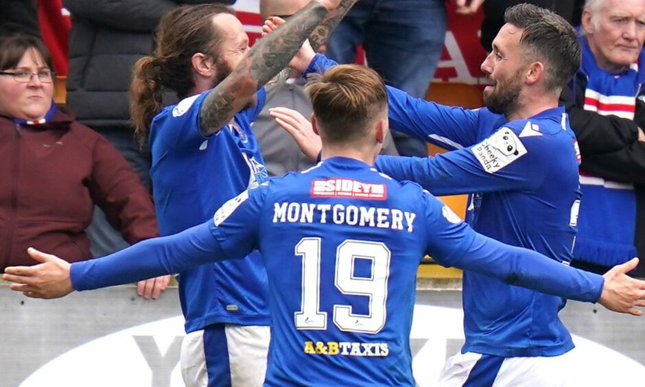 Nicky Clark and Stevie May, pictured celebrating a St Johnstone goal, combined to great effect last season.