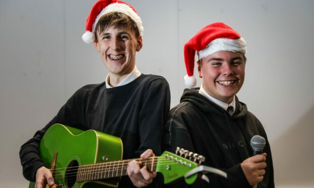 Ewan Ferrie and Cole Conner are performing at the Evening Telegraph Christmas concert. Image : Mhairi Edwards/DC Thomson.