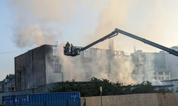 Firefighters say the blaze is now under control. Image: Gareth Jennings/DC Thomson