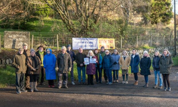 Campaigners against plans for a proposed crematorium in Duntrune, north of Dundee, hope Angus Council will reject the application on Tuesday. Image: Paul Reid/DCT Media