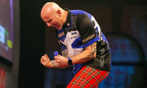 Alan Soutar has reached the last 16 of the PDC World Darts Championship. Image: PDC
