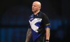 Alan Soutar crashed out of the International Darts Open to Peter Wright. Image: PDC