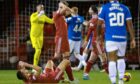 Aberdeen collapsed against Rangers. Image: SNS.