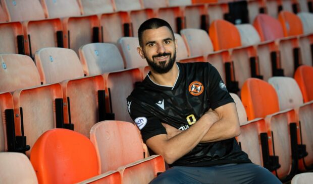 Behich struck the bar against Killie. Image: SNS