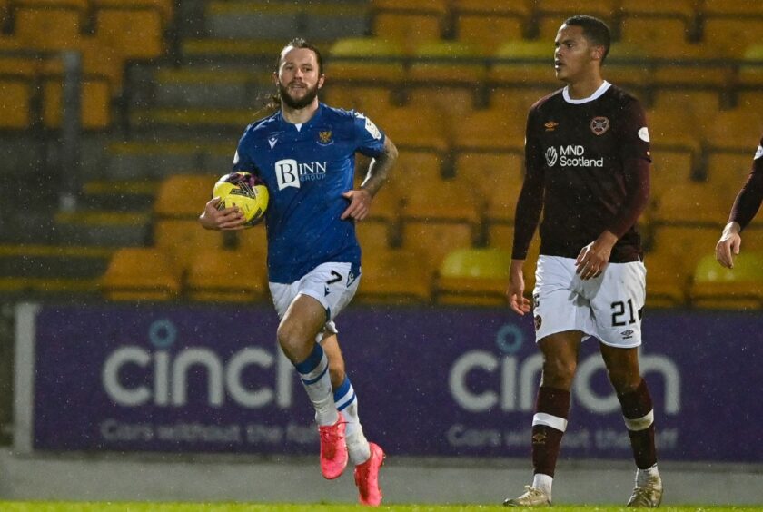 Stevie May scored one of Saints' two goals