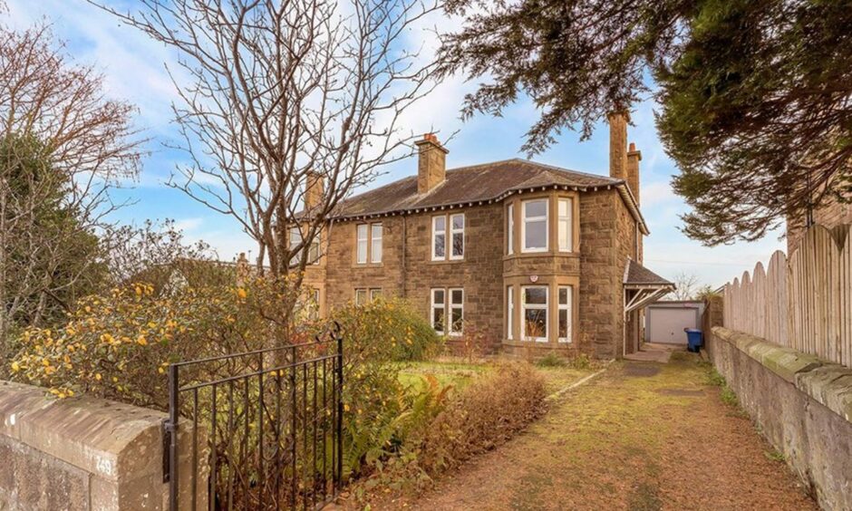 This semi-detached villa in Dundee proved popular.