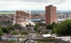 The demolition of the Derby Street multis changed the skyline forever in Dundee. Image: DC Thomson.