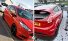 Sean Taylor's red Ford Fiesta was stolen between Christmas Day and Boxing Day in Glenrothes: Image: Sean Taylor