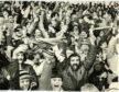 Dundee United fans packed into Dens Park to watch their side win the title. Image: DC Thomson