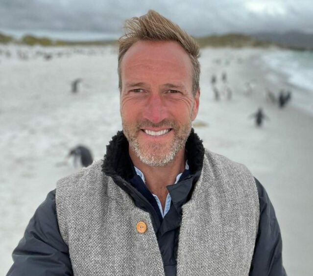 Broadcaster and adventurer Ben Fogle, pictured on the islands, headed the competition judging panel. 