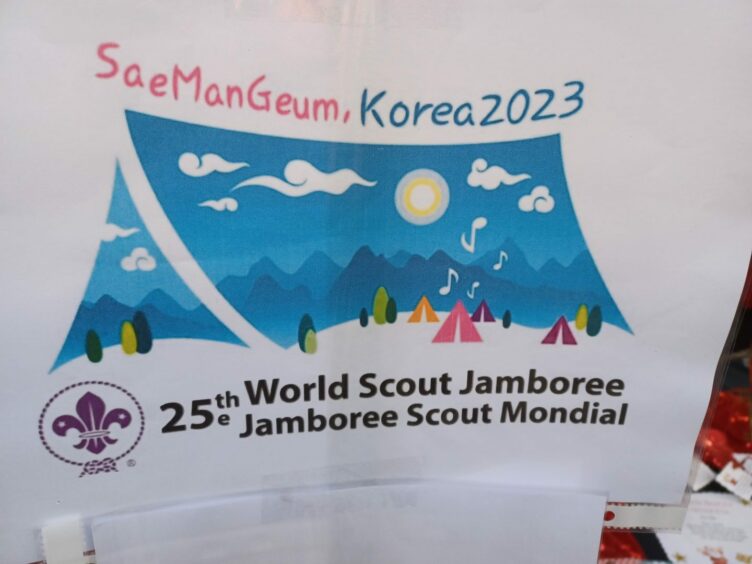 A World Scout Jamboree poster.