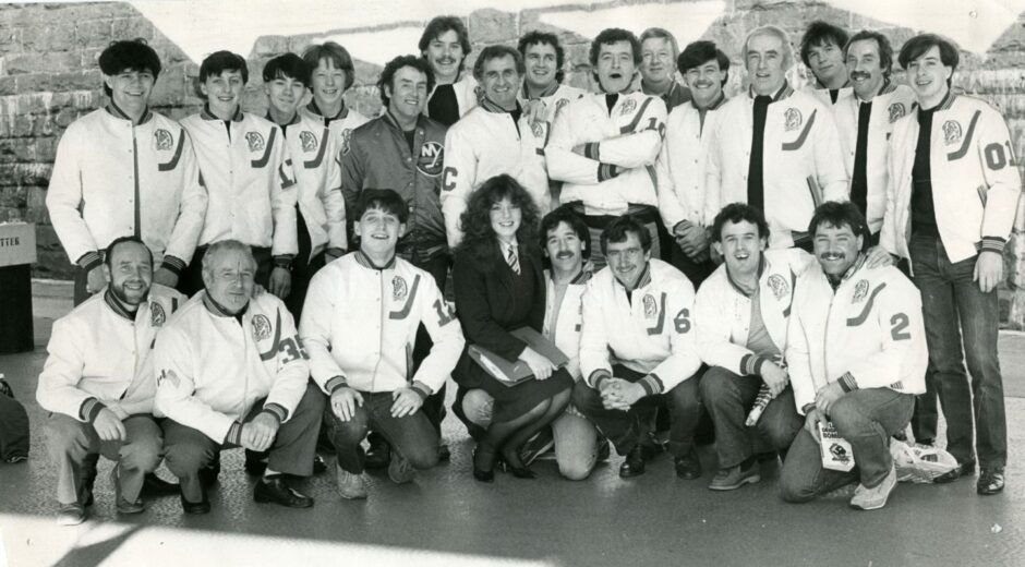 The Rockets are pictured before leaving to compete in the British Championship finals in April 1982.