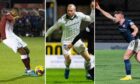 From left: Nathan Austin, Craig Wighton and Lewis Vaughan. Images: SNS.