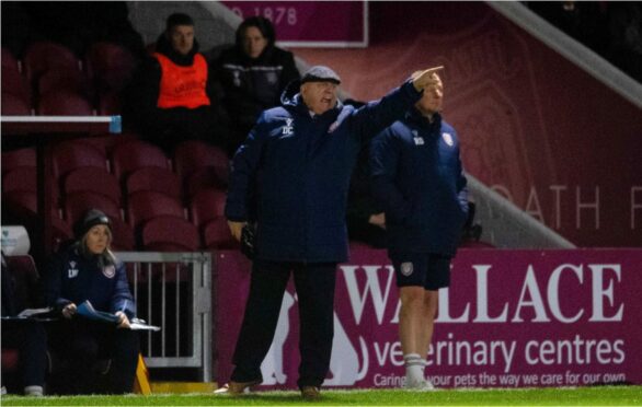 Dick Campbell is determined to make changes to his Arbroath side. Image: SNS