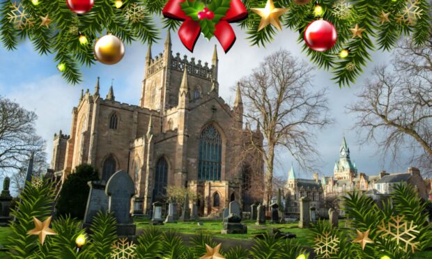 Dunfermline Abbey at Christmas time