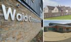 Waid Academy, Anstruther Primary (bottom right) and Crail Primary could share a head teacher. Images: DC Thomson/Google Maps.