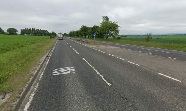 Roadworks are to take place on the A90 north of Forfar from Sunday. Image: Google Street View.