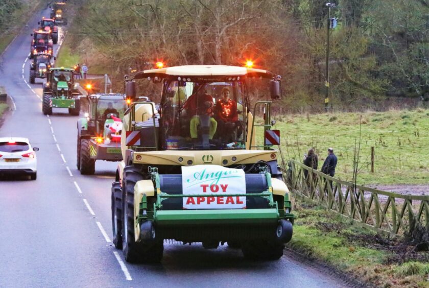 Angus toy appeal tractor run