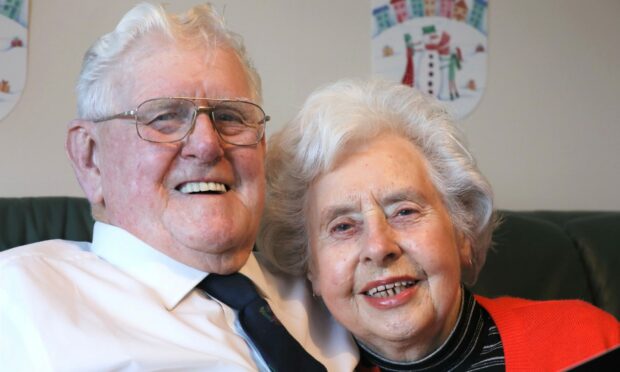 65 years wed, Jack and Gena McNicoll. Image: Gareth Jennings/DC Thomson.