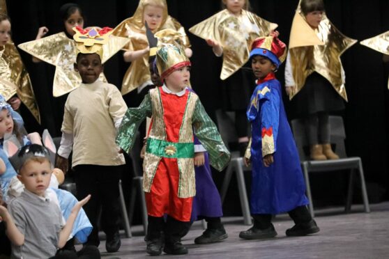 Pupils from Our Lady's Primary in Dundee put on a show at their nativity. Image: Gareth Jennings/DC Thomson