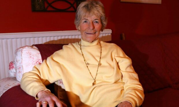 Tayside Cancer Support befriender Carole Melville says volunteering and hillrunning make her happy, as she turns 80. Image: Gareth Jennings/DC Thomson.